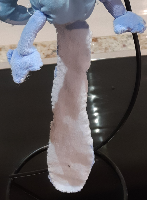 The tail piece from the old Articuno plush, which resembles a floppy piece of bacon. 