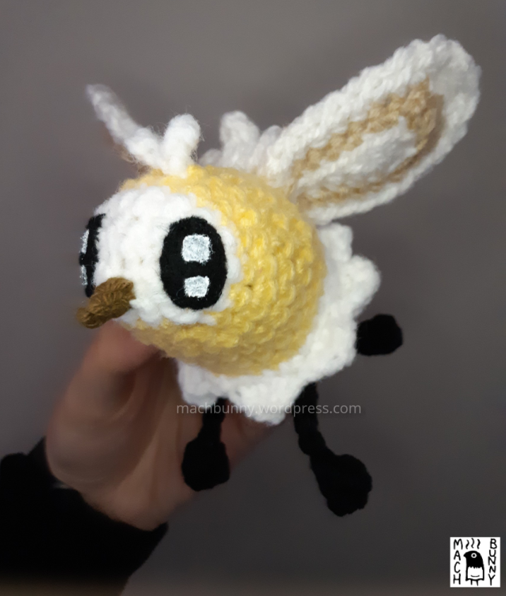 Cutiefly amigurumi - yellow cutiefly amigurumi crocheted with acrylic yarn