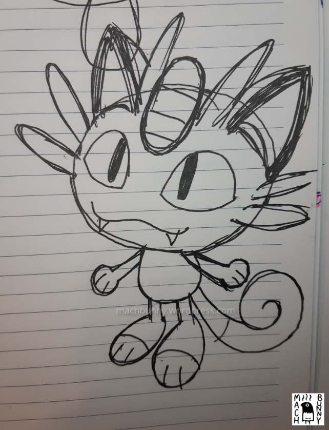 Amigurumi Meowth concept art