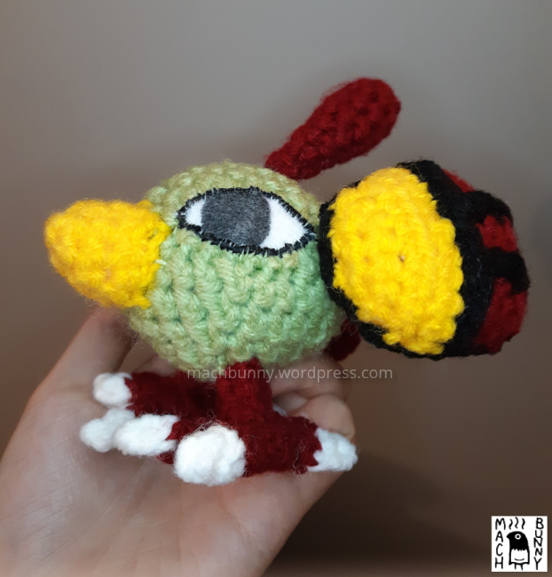 Natu Amigurumi, side view