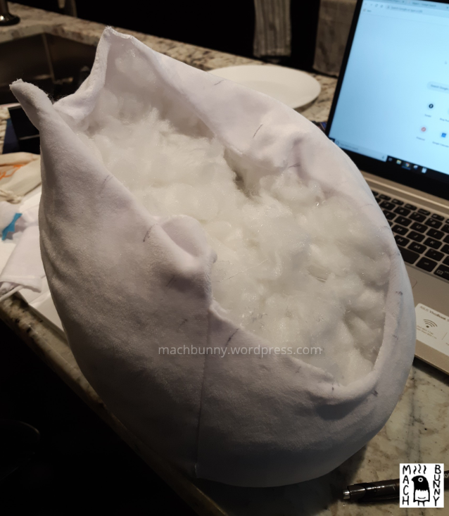 Original plush,  with some fabric cut out of the side