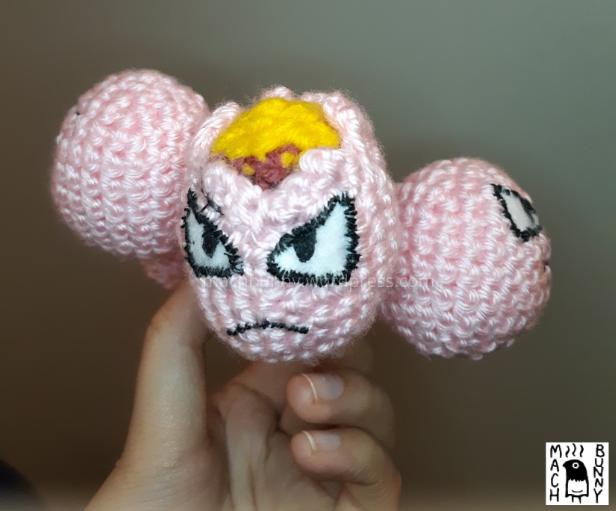 Amigurumi Exeggcute, back view