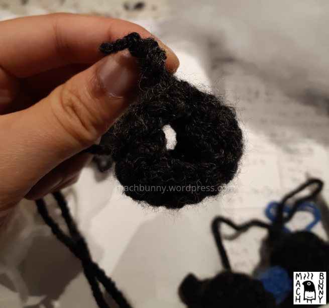 Amigurumi Thundurus Therian Forme, separate tail bit