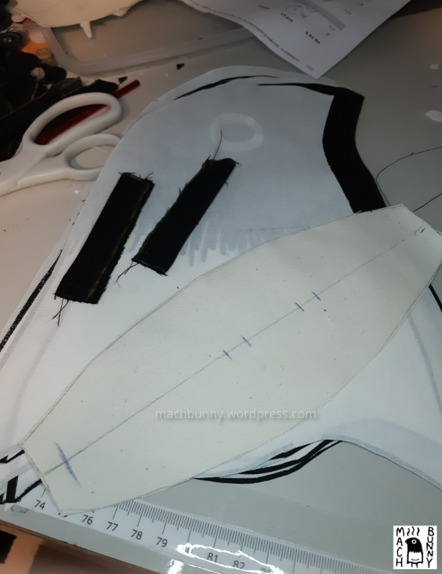 Burnt bird plush, pieces ready for assembly