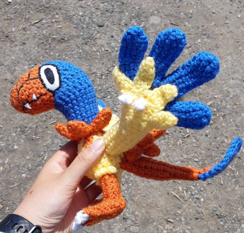 Archen amigurumi, other side view