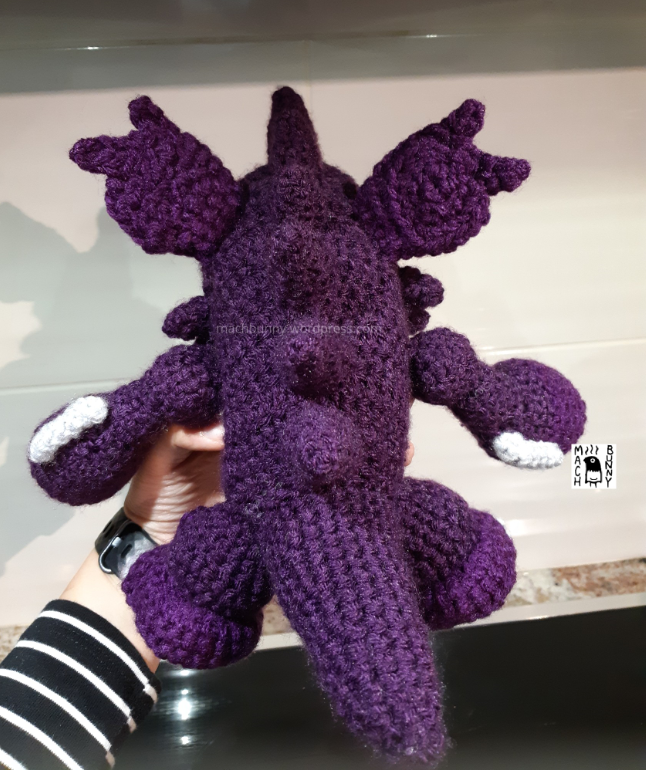 Nidoking amigurumi, back view