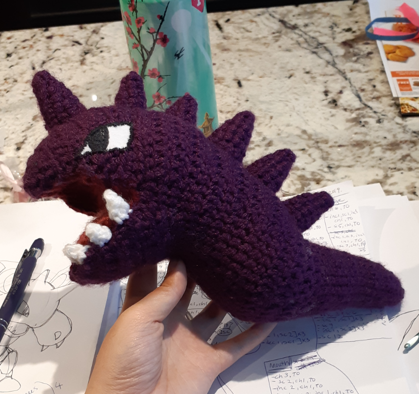 Nidoking amigurumi, body part 2