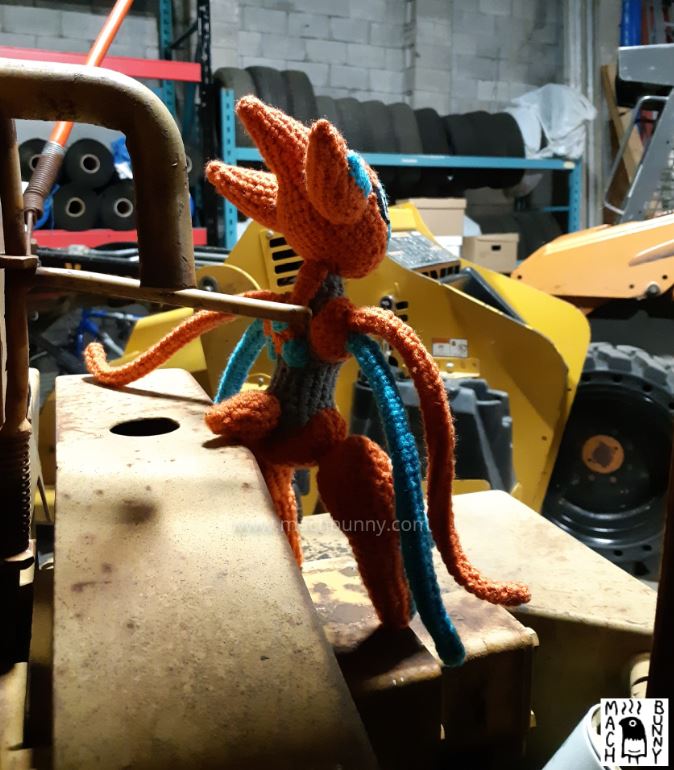 Amigurumi Deoxys, alternate back view