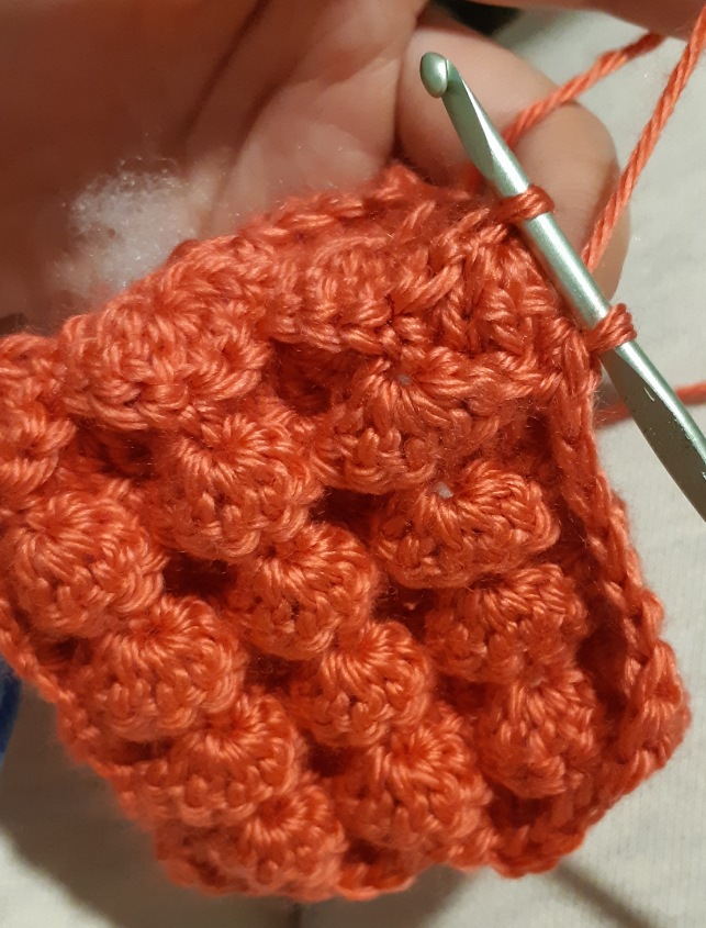 example of the shell puff stitch