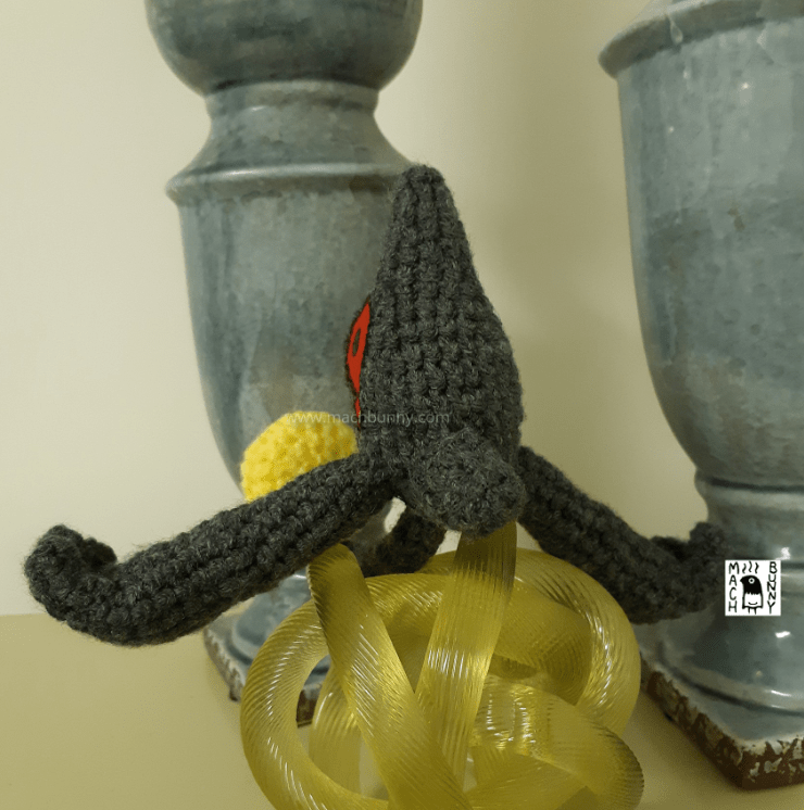 Amigurumi Yamask, back view