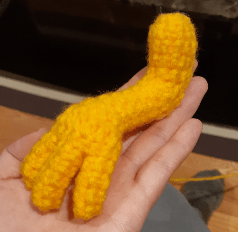 Amigurumi Velozolt, arm piece